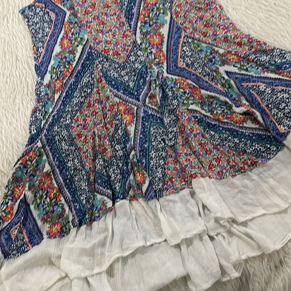 Alterd state blue floral flowing summer dress size small - Picture 3 of 6